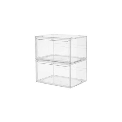 Hộp đựng giày acrylic từ tính trong suốt có thể xếp chồng lên nhau trong suốt