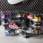 Đóng từ tính Hộp đựng giày acrylic có thể xếp chồng lên nhau rõ ràng cho giày thể thao